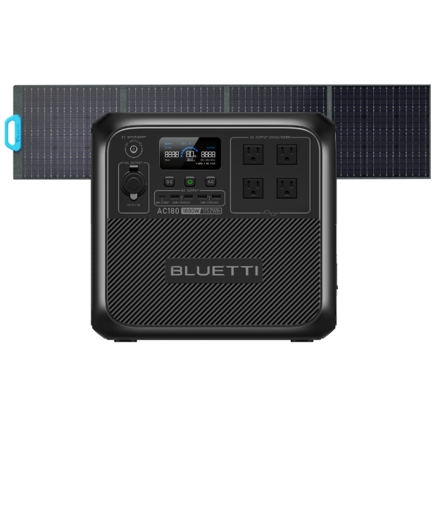 BLUETTI AC180+PV200 Solar Portable Power Station High Quality