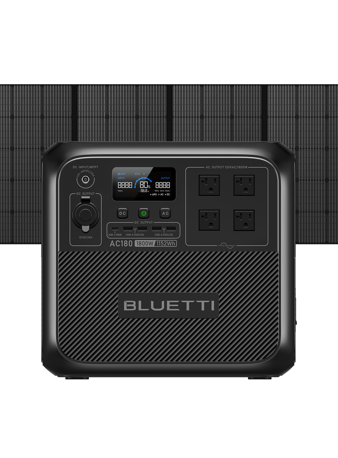 BLUETTI AC180+PV350 Solar Portable Power Station High Quality