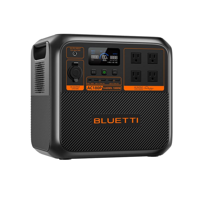 BLUETTI AC180P Solar Portable Power Station | 1,800W 1,440Wh Best Seller