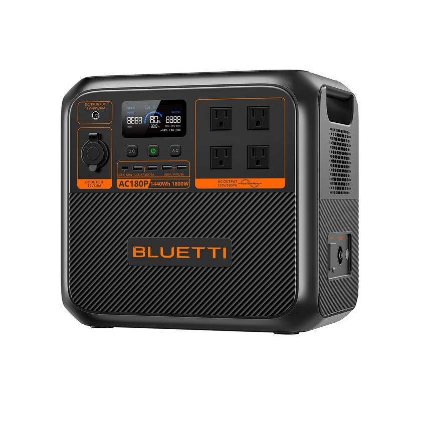 BLUETTI AC180P Solar Portable Power Station | 1,800W 1,440Wh Best Seller