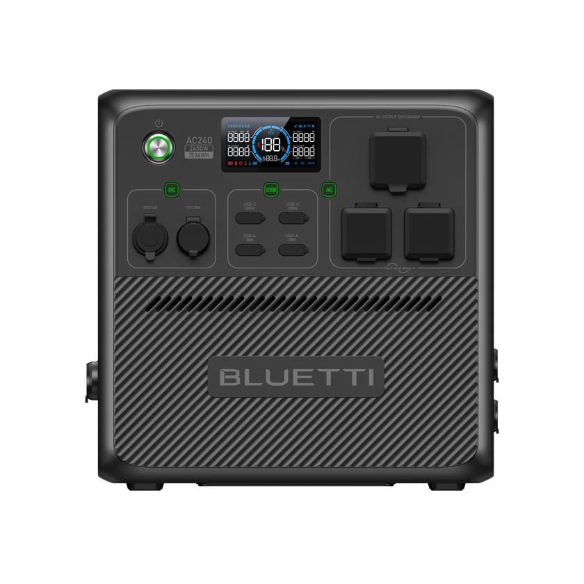 BLUETTI AC240 Portable Power Station | 2,400W,1,536Wh Best Buy