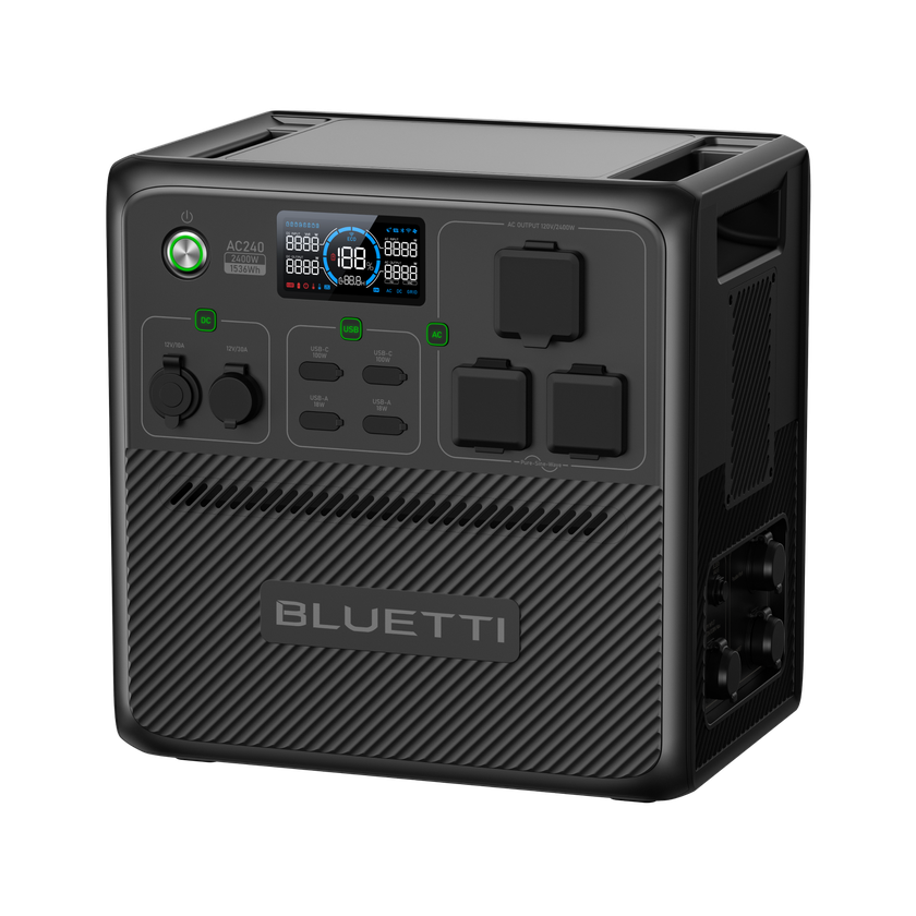 BLUETTI AC240 Portable Power Station | 2,400W,1,536Wh Best Buy