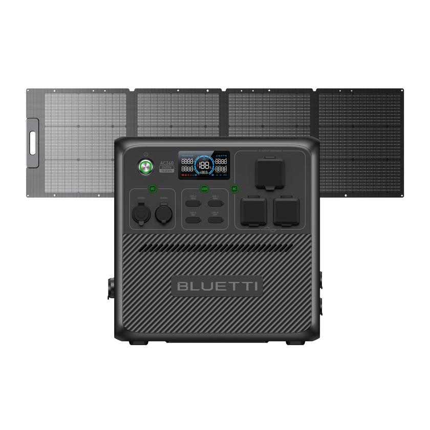 BLUETTI AC240+PV200D Solar Kit Free shipping