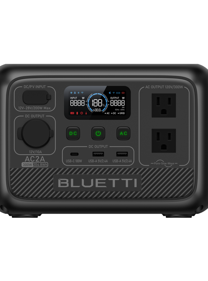 BLUETTI AC2A Portable Power Station | 300W 204Wh For Sale