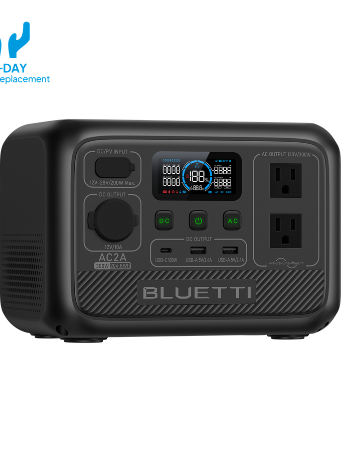 BLUETTI AC2A Portable Power Station | 300W 204Wh For Sale