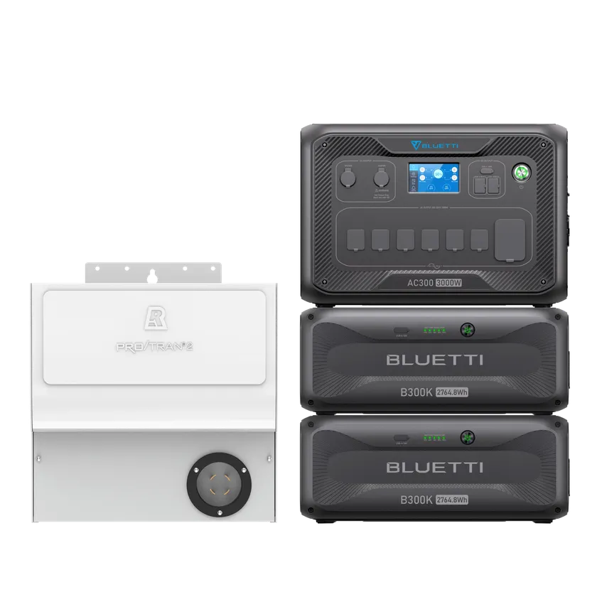 BLUETTI AC300+2*B300K+Home integration Kit (120V) | Home Battery Backup Best Seller