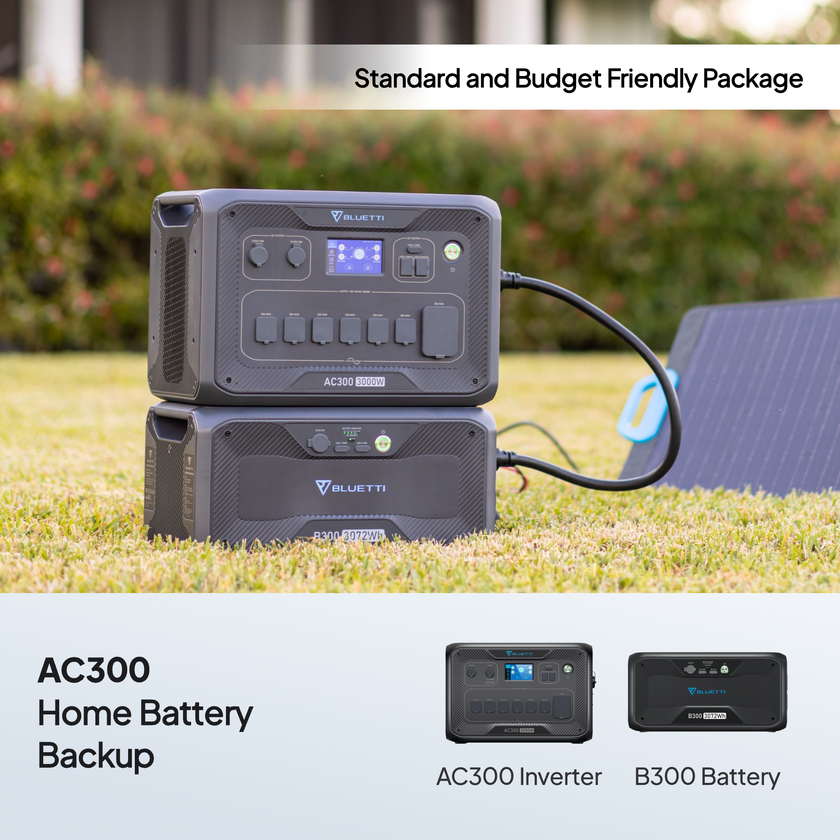 BLUETTI AC300+B300 | Home Battery Backup Best Seller