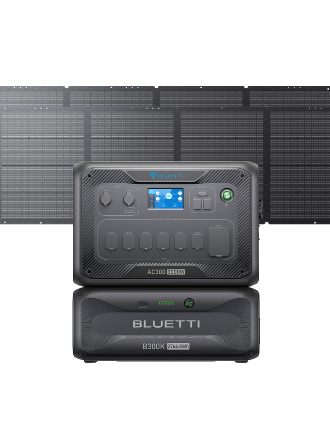 BLUETTI AC300+B300K+2*PV350D | Home Battery Backup Free shipping