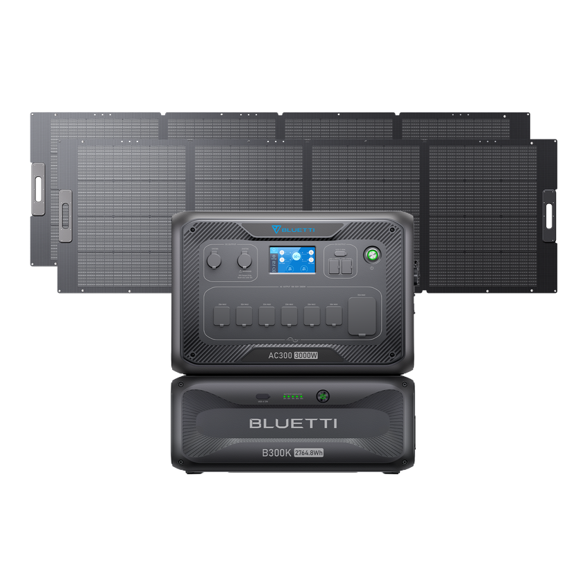 BLUETTI AC300+B300K+2*PV350D | Home Battery Backup Free shipping