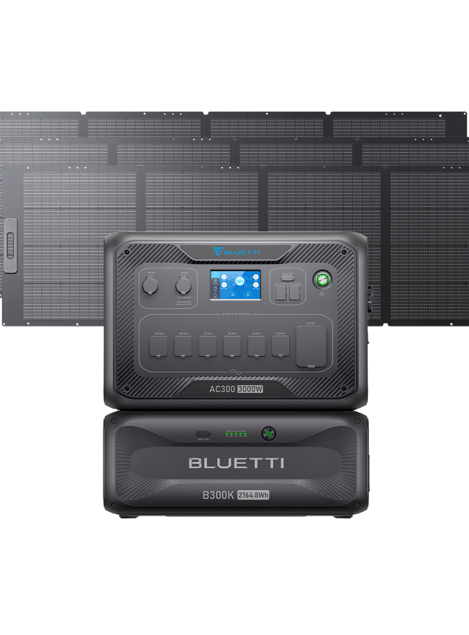 BLUETTI AC300+B300K+3*PV350D | Home Battery Backup Best Seller