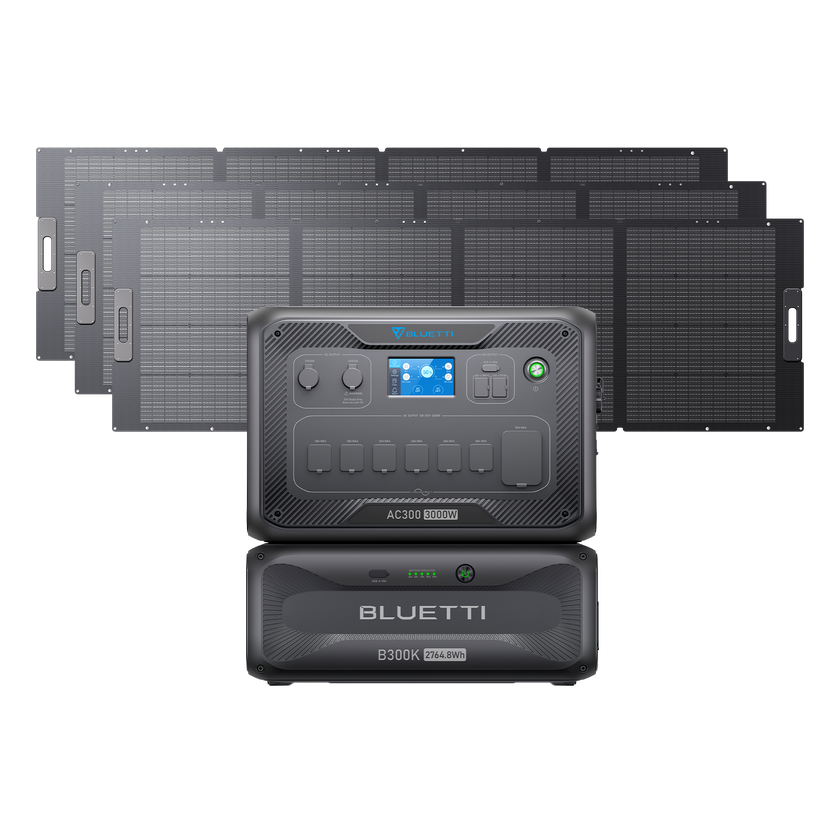 BLUETTI AC300+B300K+3*PV350D | Home Battery Backup Best Seller