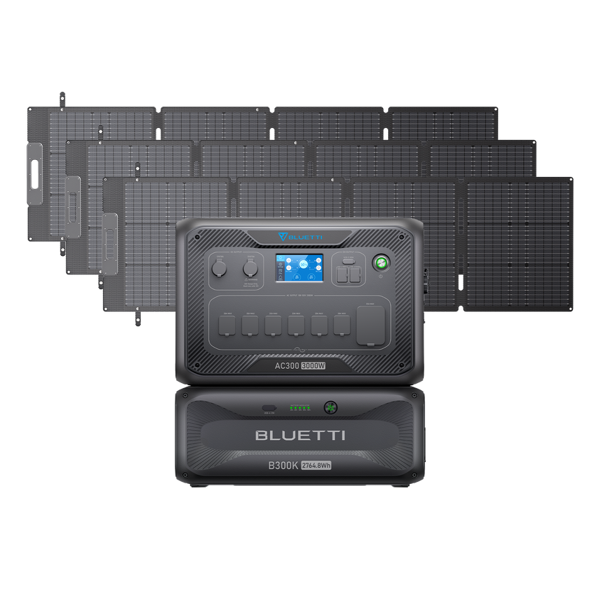 BLUETTI AC300+B300K+3*SP200L | Home Battery Backup Best Seller