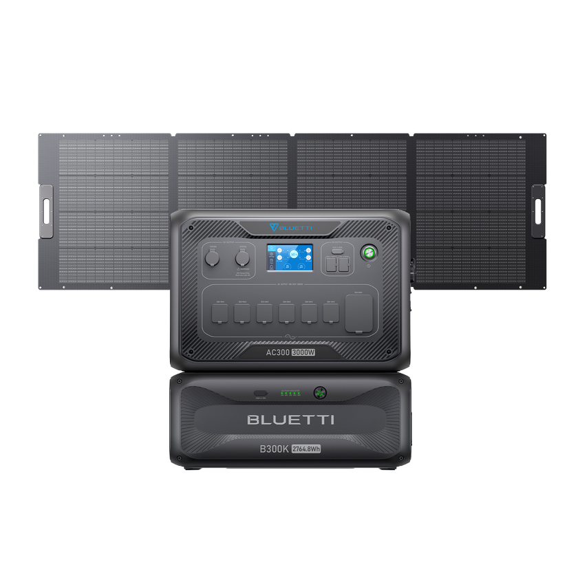 BLUETTI AC300+B300K+PV350D | Home Battery Backup On Sale