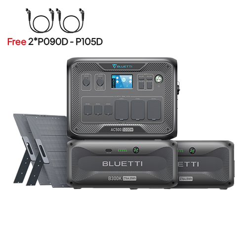 BLUETTI AC500+2*B300K+2*PV350D | Home Battery Backup On Sale