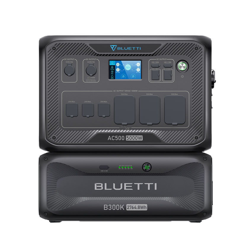 BLUETTI AC500+2*B300K (Free P090D-P150D Cable) | Home Battery Backup High Quality