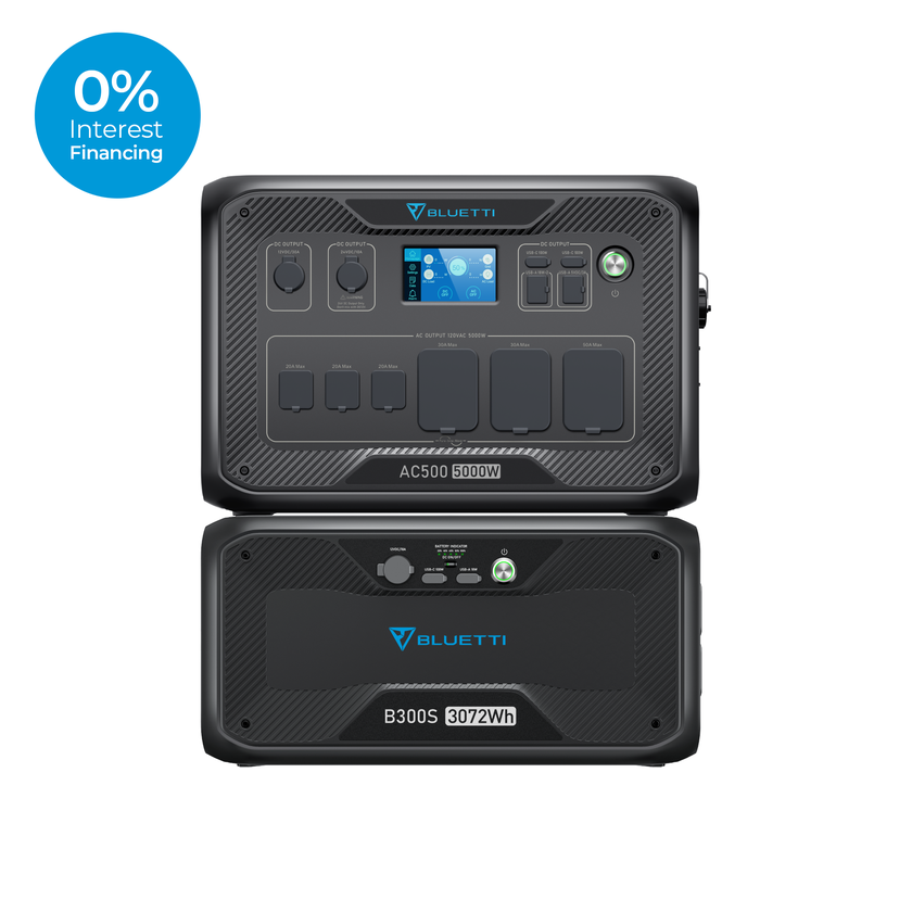 BLUETTI AC500 + B300S | Home Battery Backup On Sale