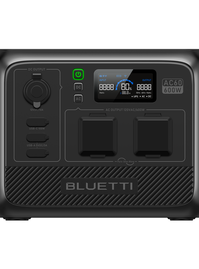 BLUETTI AC60 Portable Power Station | 600W 403Wh For Sale