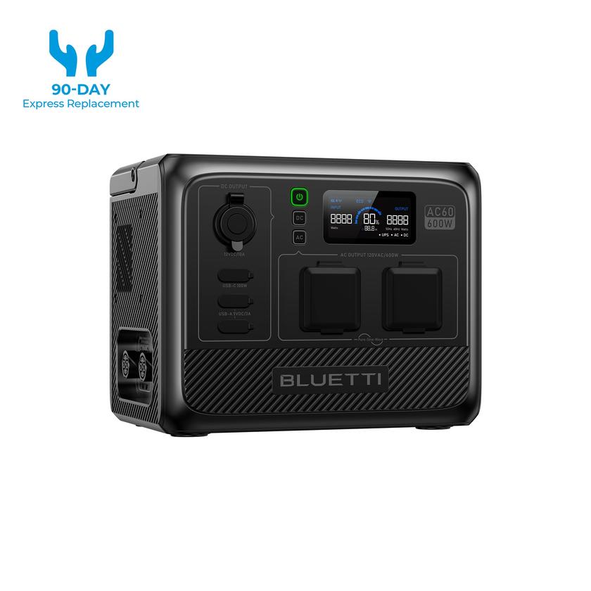 BLUETTI AC60 Portable Power Station | 600W 403Wh For Sale