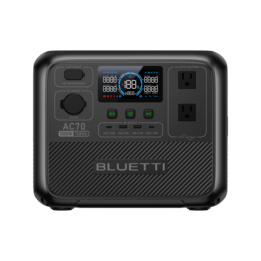 BLUETTI AC70 Portable Power Station | 1000W 768Wh Best Price