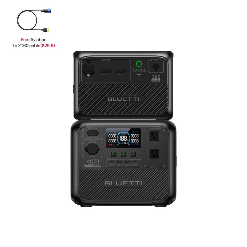 BLUETTI AC70 Portable Power Station | 1000W 768Wh Best Price