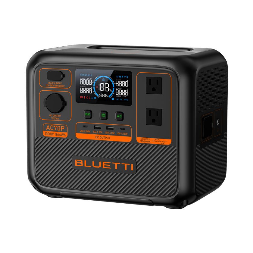 BLUETTI AC70P Portable Power Station | 1000W 864Wh Best Price