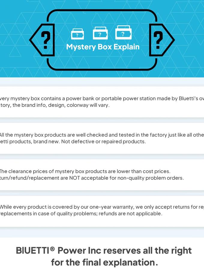 BLUETTI MYSTERY BOX On Sale